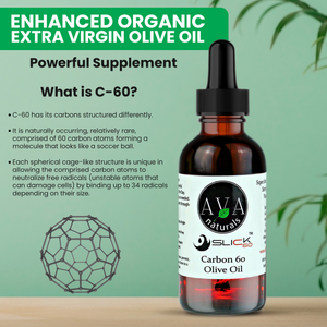99.9+% (No Solvent) Carbon 60 (C60, Fullerene) in EV Olive Oil  | Slick60 [100ml 3.38oz]  (US Dollar)
