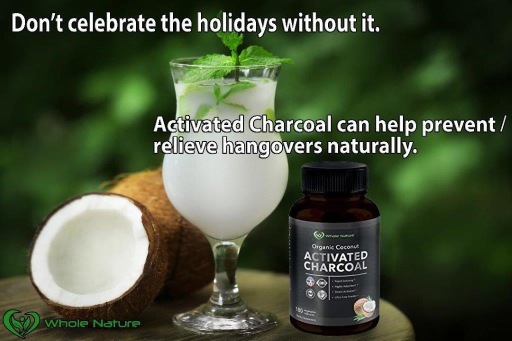 Whole Nature Organic Coconut Activated Charcoal Capsules,