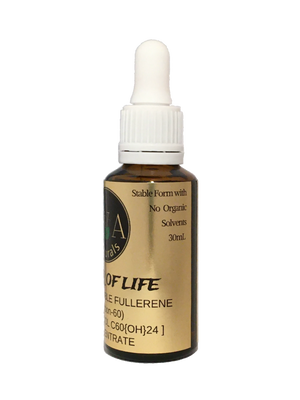 Elixir of Life - Water Soluble Carbon-60 Concentrate - Antioxidant (30mL)  (US Dollar)