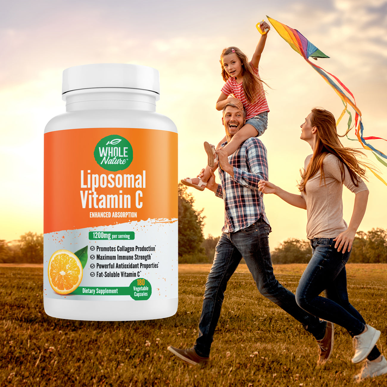 Whole Nature Liposomal Vitamin C  1200 mg