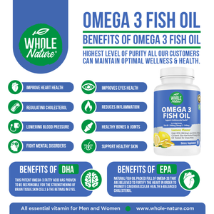 Whole Nature Omega 3 Fish Oil 2400mg (2PK)