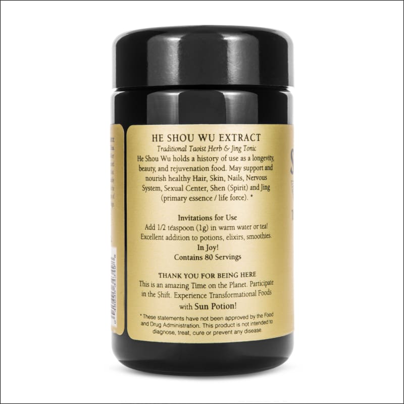 He Shou Wu Root (Wildcrafted) 80G. 10:1 Extract