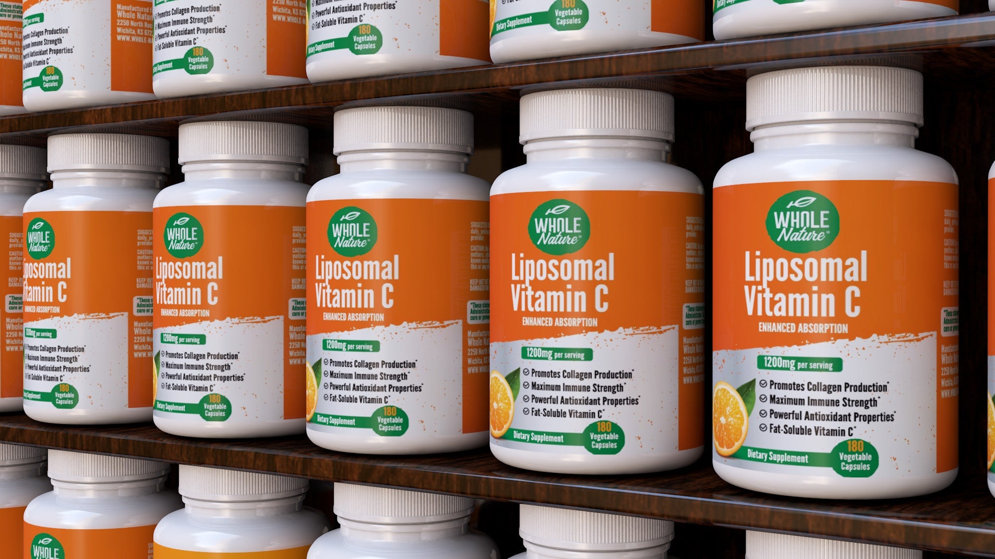 Whole Nature Liposomal Vitamin C  1200 mg